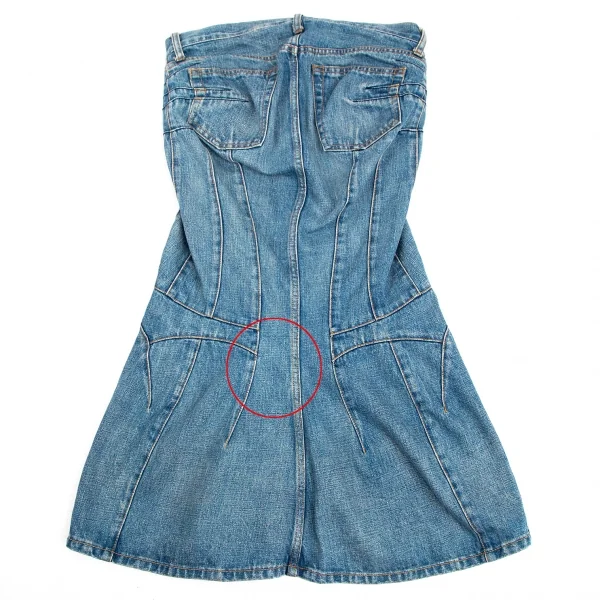 ジュンヤワタナベ コムデギャルソンJUNYA WATANABE COMME des GARCONS 切替デザインウォッシュドデニムスカート インディゴS K-102836_011