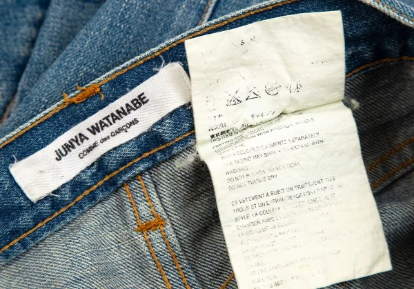 ジュンヤワタナベ コムデギャルソンJUNYA WATANABE COMME des GARCONS 切替デザインウォッシュドデニムスカート インディゴS K-102836_016