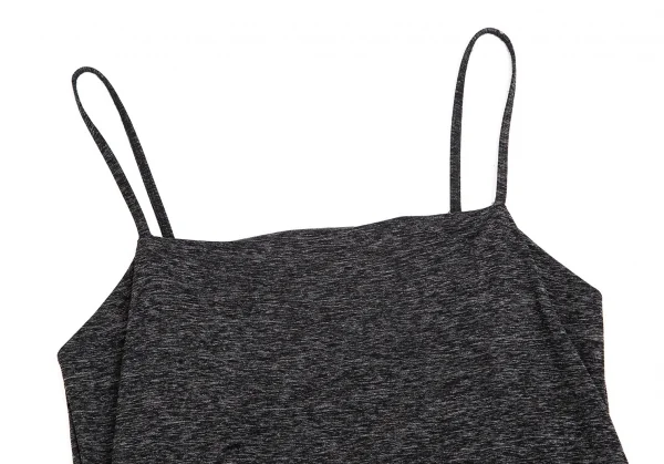 イッセイミヤケ フェットISSEY MIYAKE FETE ストレッチメランジキャミソール チャコール2 K-102838_003