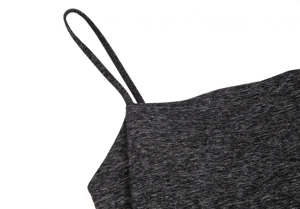 イッセイミヤケ フェットISSEY MIYAKE FETE ストレッチメランジキャミソール チャコール2 K-102838_004