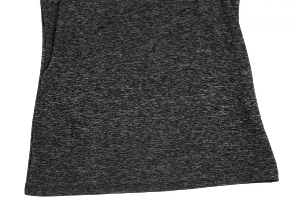イッセイミヤケ フェットISSEY MIYAKE FETE ストレッチメランジキャミソール チャコール2 K-102838_005