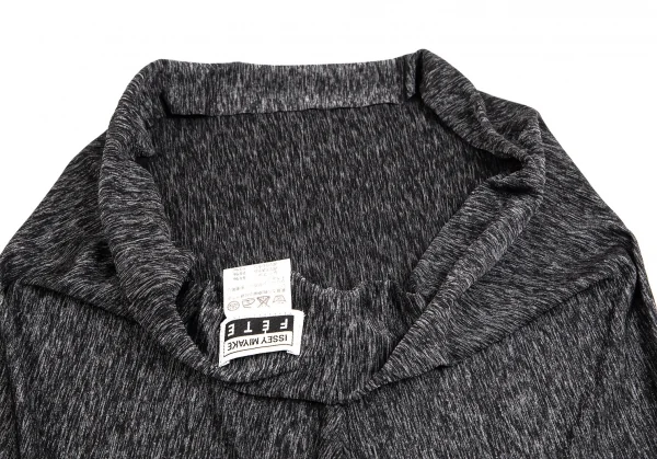 イッセイミヤケ フェットISSEY MIYAKE FETE ストレッチメランジチューブトップワンピース チャコール3 K-102839_009