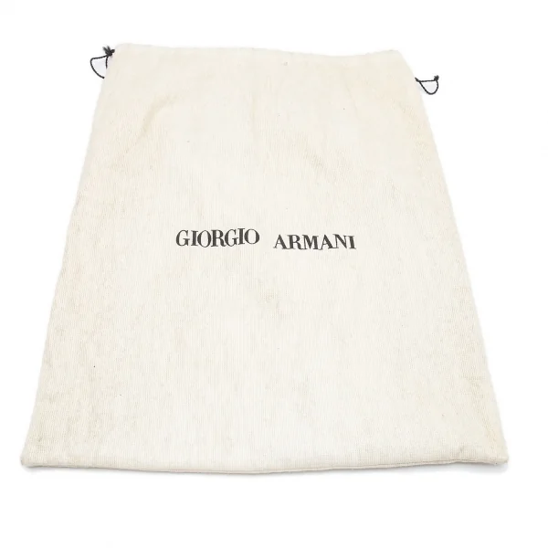 ジョルジオ アルマーニGIORGIO ARMANI クロコ型押しスクエアハンドバッグ 黒 K-102848_016