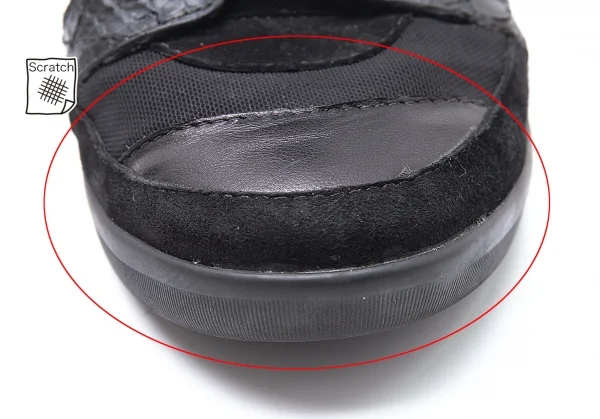 ワイスリーY-3 SUKITA II パイソン切替インヒールスニーカー 黒UK6(24位) K-102856_016