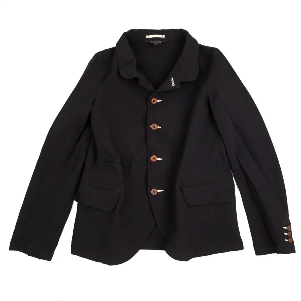 コムデギャルソン オムプリュスCOMME des GARCONS HOMME PLUS エステルラウンドカラージャケット 黒XS K-102885_001