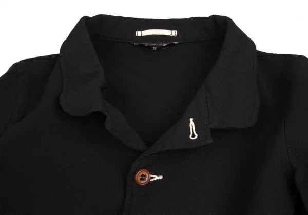 コムデギャルソン オムプリュスCOMME des GARCONS HOMME PLUS エステルラウンドカラージャケット 黒XS K-102885_002