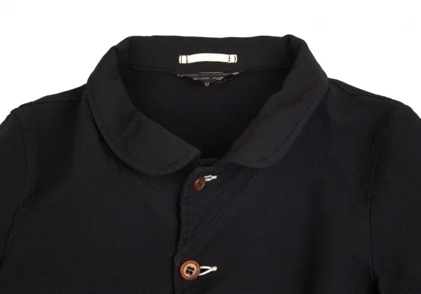 コムデギャルソン オムプリュスCOMME des GARCONS HOMME PLUS エステルラウンドカラージャケット 黒XS K-102885_003