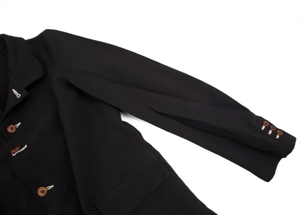 コムデギャルソン オムプリュスCOMME des GARCONS HOMME PLUS エステルラウンドカラージャケット 黒XS K-102885_006