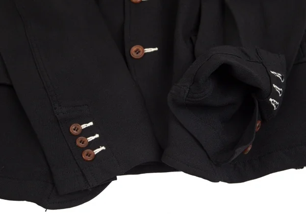 コムデギャルソン オムプリュスCOMME des GARCONS HOMME PLUS エステルラウンドカラージャケット 黒XS K-102885_007