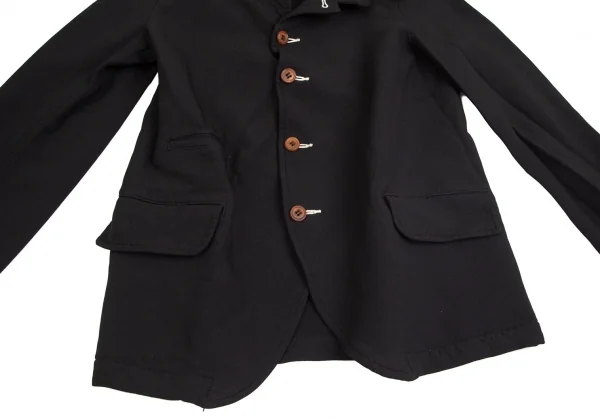 コムデギャルソン オムプリュスCOMME des GARCONS HOMME PLUS エステルラウンドカラージャケット 黒XS K-102885_008