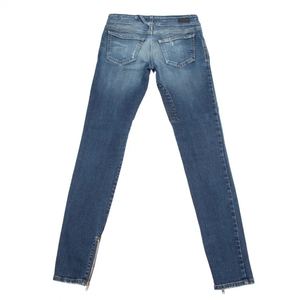 ディーゼルDIESEL ジップデザインストレッチスキニーデニムパンツ インディゴ25 K-102913_014