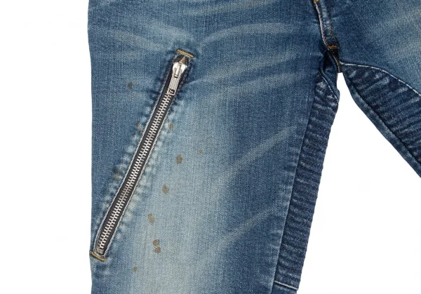 ディーゼルDIESEL ジップデザインストレッチスキニーデニムパンツ インディゴ25 K-102913_006