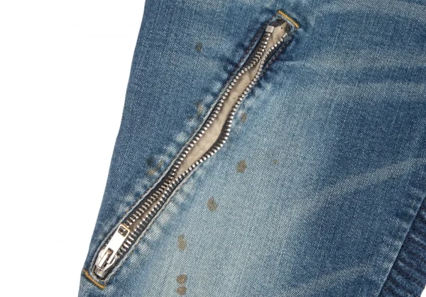ディーゼルDIESEL ジップデザインストレッチスキニーデニムパンツ インディゴ25 K-102913_007