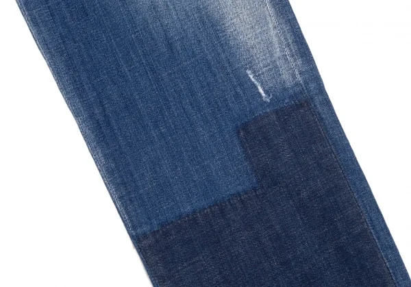 ディースクエアードDSQUARED2 Cool guy jean クールガイフロントワッペンストレッチスキニーデニムパンツ インディゴ46 K-102914_010