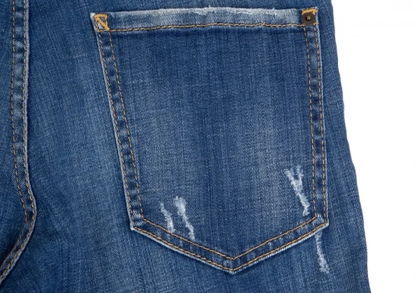 ディースクエアードDSQUARED2 Cool guy jean クールガイフロントワッペンストレッチスキニーデニムパンツ インディゴ46 K-102914_015