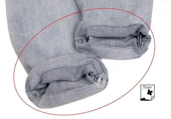 ピエールバルマンPIERRE BALMAIN モールワッペンパッチワークスキニーデニムパンツ 淡インディゴ29 K-102915_011