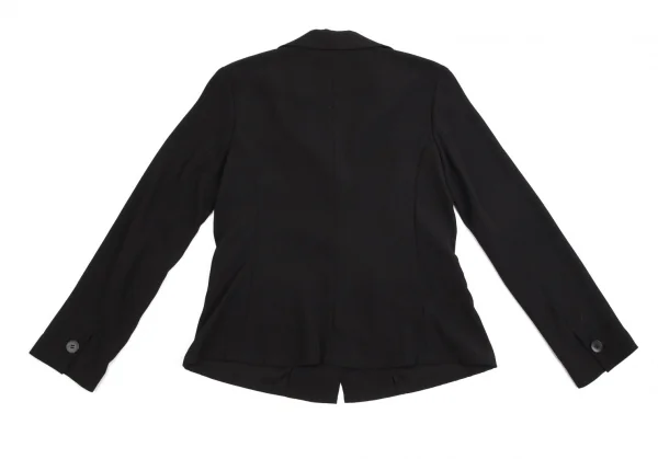 アニエスベーagnes b. ポリジョーゼット3Bジャケット 黒38 K-102950_013