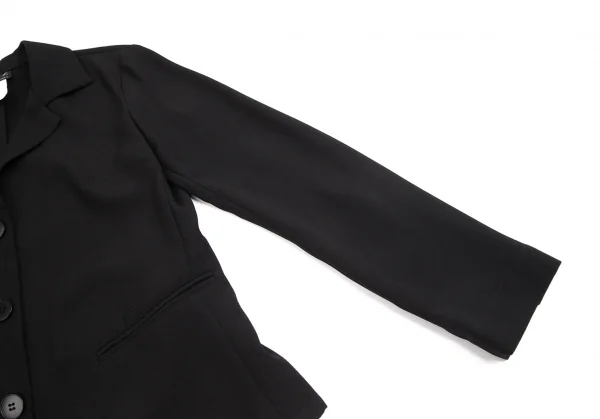 アニエスベーagnes b. ポリジョーゼット3Bジャケット 黒38 K-102950_007