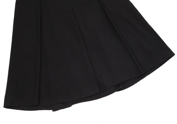 アニエスベーagnes b. ポリジョーゼットプリーツスカート 黒38 K-102951_004