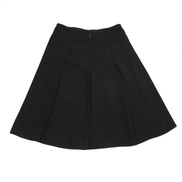 アニエスベーagnes b. ポリジョーゼットプリーツスカート 黒38 K-102951_006
