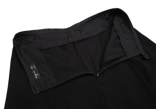 アニエスベーagnes b. ポリジョーゼットプリーツスカート 黒38 K-102951_009