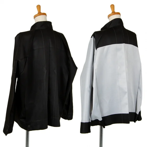 イッセイミヤケISSEY MIYAKE 132 5. リバーシブルステッチ折り畳みブルゾン 黒2 K-102970_002