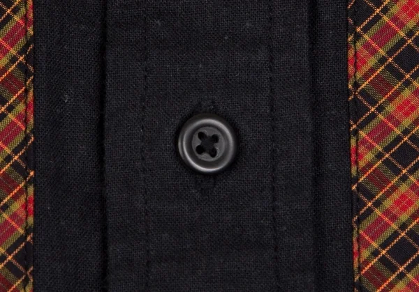 カールヘルムKarl Helmut チェック切替パッチデザインシャツ 黒赤緑M K-102991_010