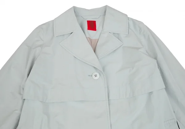 イッセイミヤケハートISSEY MIYAKE HaaT コットンポリスプリングコート ライトブルー2 K-103026_003