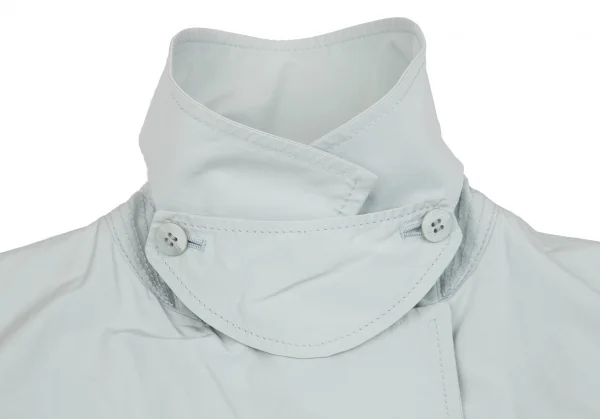 イッセイミヤケハートISSEY MIYAKE HaaT コットンポリスプリングコート ライトブルー2 K-103026_006