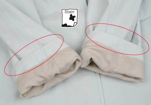 イッセイミヤケハートISSEY MIYAKE HaaT コットンポリスプリングコート ライトブルー2 K-103026_010