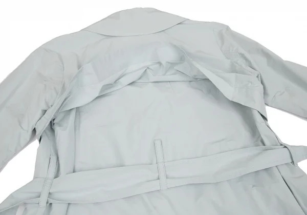 イッセイミヤケハートISSEY MIYAKE HaaT コットンポリスプリングコート ライトブルー2 K-103026_017