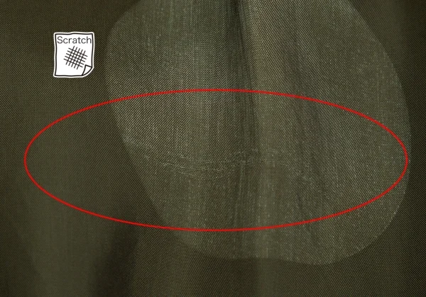 ワイズY's キュプラドットプリント裏使いシャツ カーキ1 K-103037_015