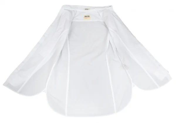 レギュレーション ヨウジヤマモトREGULATION yohji yamamoto コットンブロードリボンパッチシャツ 白1 K-103046_013