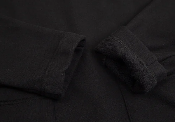 レギュレーション ヨウジヤマモトREGULATION yohji yamamoto スウェットオフショルダーオールインワン 黒2 K-103048_007