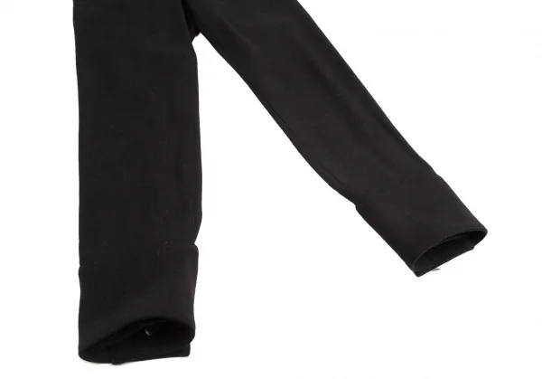 ラグネキカス フォー ヨウジヤマモトRAGNE KIKAS for Yohji Yamamoto 混紡ウール裾カフスデザインパンツ 黒1 K-103049_012