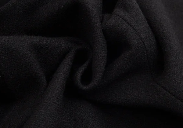 ラグネキカス フォー ヨウジヤマモトRAGNE KIKAS for Yohji Yamamoto 混紡ウール裾カフスデザインパンツ 黒1 K-103049_014