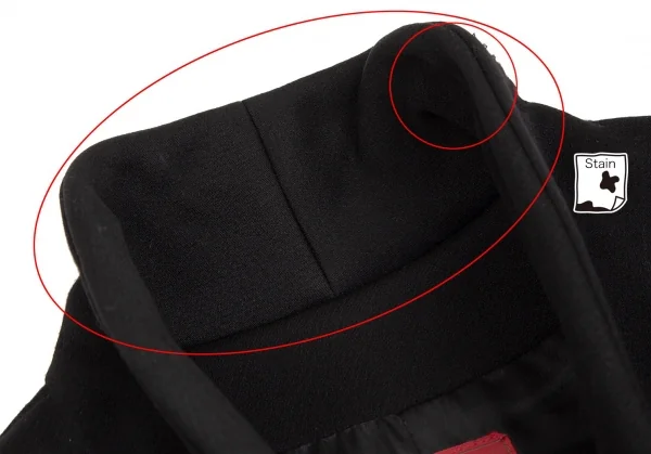 ケンゾーKENZO ウールメタルボタンショールカラーロングコート 黒38 K-103064_005