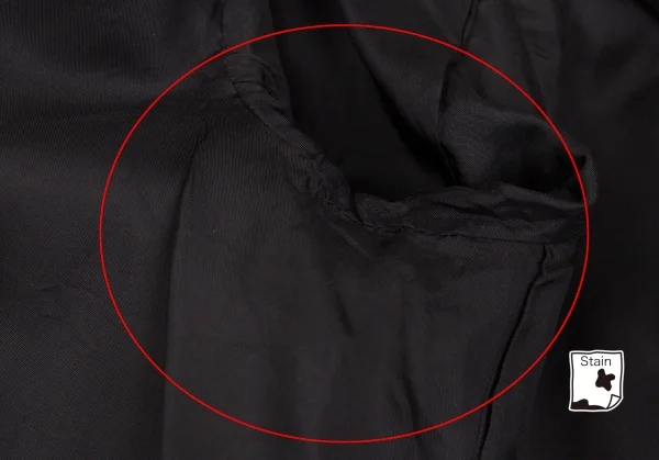 ブラック コムデギャルソンBLACK COMME des GARCONS 花柄刺繍ハウンドトゥースラウンドカラージャケット 白黒XS K-103074_012