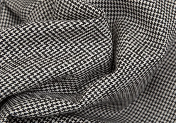 ブラック コムデギャルソンBLACK COMME des GARCONSウールハウンドトゥースラッププリーツスカート風パンツ 白黒M K-103075_016