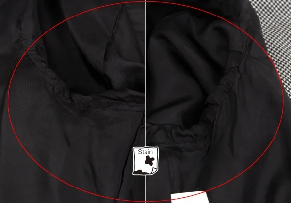 ブラック コムデギャルソンBLACK COMME des GARCONS ウールハウンドトゥースセットアップスーツ 白黒XS/M K-103076_008