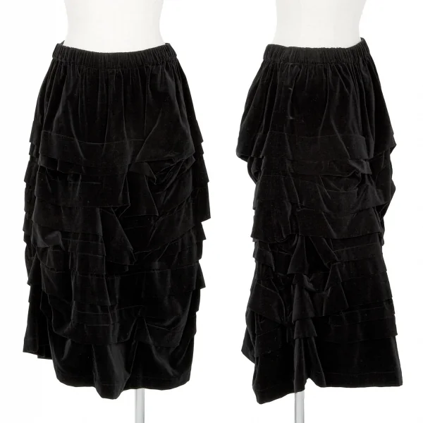 コムコム コムデギャルソンCOMME des GARCONSコットンベロアティアード