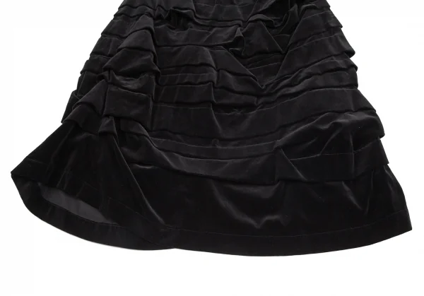 コムコム コムデギャルソンCOMME des GARCONSコットンベロアティアード