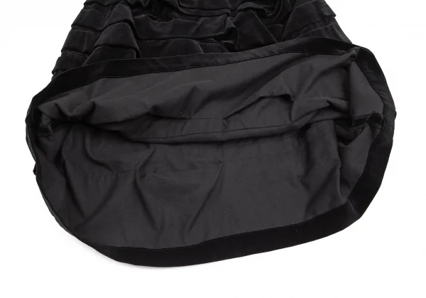 コムコム コムデギャルソンCOMME des GARCONSコットンベロアティアード