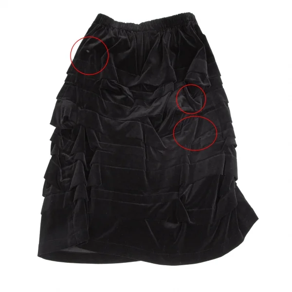 コムコム コムデギャルソンCOMME des GARCONSコットンベロアティアード