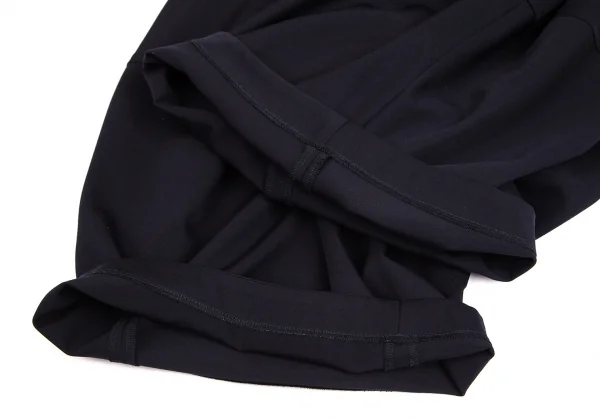 コムデギャルソンCOMME des GARCONS ウールギャバセンターカッティング裁ち切りハーフラップパンツ 紺S K-103114_010