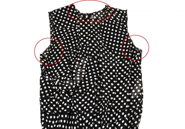 COMME des GARCONS Inside out See-through Dot Dress K-103118_003