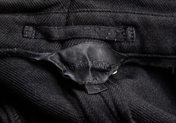 コムデギャルソンCOMME des GARCONS エステルフリル貼り付けデザインボタンレスショートジャケット 黒S位 K-103119_015
