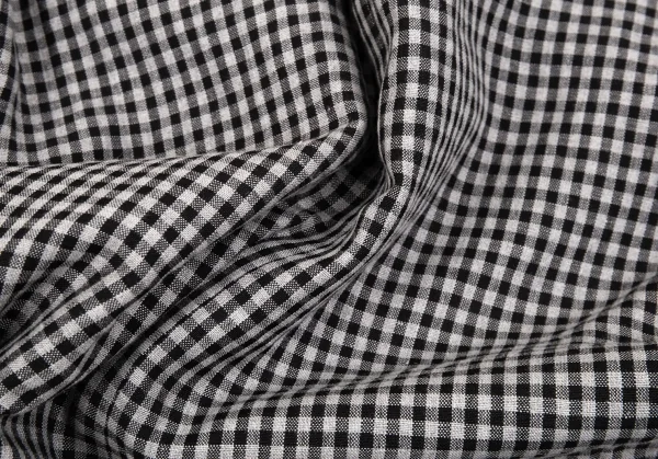 ラルディーニLARDINI 染めリネンウール花柄ボタンワンポイントギンガムチェックジャケット グレー黒50 K-103124_018