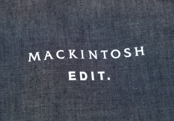 マッキントッシュMACKINTOSH EDIT. 異素材チェック切替デニムフライフロントフーテッドコート インディゴ他38 K-103127_010