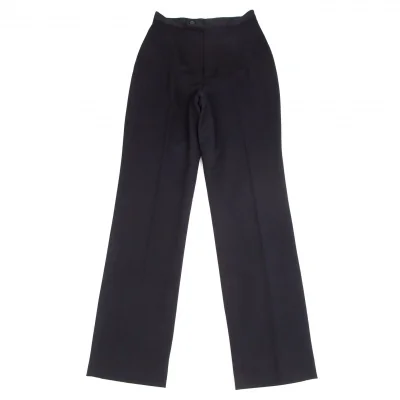 ラルフローレンRALPH RALPH LAUREN ストレッチウールセンタープレスパンツ 紺